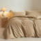 Michorinee Bettwäsche 135x200 Baumwolle Khaki Braun Kuschelig Weich Bettbezug Set 2 Teilig Uni Einfarbig Modern Baumwollbettwäsche ÖKO-TEX Bettwäsche-Sets mit 1 Kissenbezüge 80x80cm und Reißverschluss