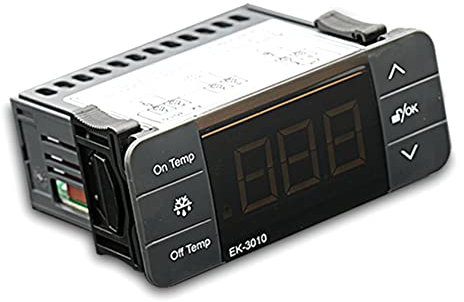 Epdpekc Regolatore di Temperatura Refrigerazione Riscaldamento Allarme Termostato EK-3010 Sensore 220V con Sonda per Celle Frigorifere Congelatore