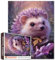 Aihonmin Fantasy Igel-Puzzles 1000 Teile Kristalle und verzauberter Wald Puzzles für Erwachsene Tierkunst Puzzles für Familienaktivitätsspiele DIY Handarbeit Puzzle für Zuhause Wanddekoration