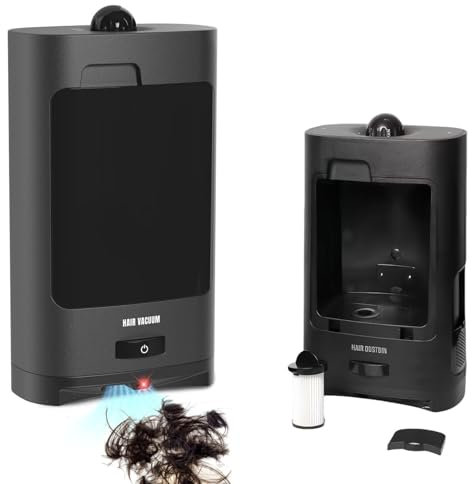 Glowdora Herramienta Inteligente para Limpieza De Cabello, Aspiradora Sin Contacto De 1400 W con Sensor Infrarrojo Y Filtración, Bote De Basura con Sensor Automático para Peluquería