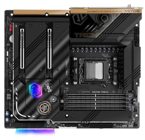 motherboard Fit For ASRock X670E Taichi | Motherboard X670 Support 9900X 8400F 7800X3D 7700 7500F CPU AM5 4xDDR5 7800 MHz HDMI 4xM.2 PCIe 5.0 EATX