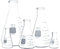 PYREX Narrow Mouth Erlenmeyer Flask with Heavy Duty Rim,Borosilicate Glass Flask – Premium Glass Chemistry Flask for Laboratory, Classroom or Home Use,PYREX Chemistry Glassware, Multipack, Set of 5