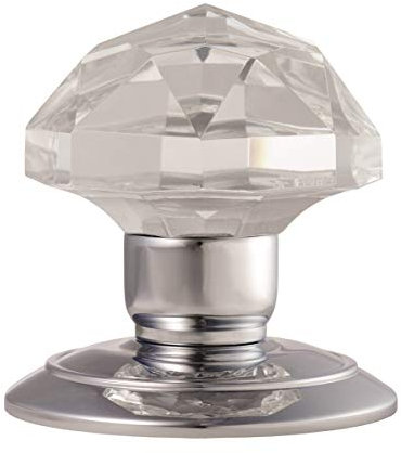 Carlisle Brass Gk001cp GK001CP/BP Polished Chrome & Glass MORTICE KNOB
