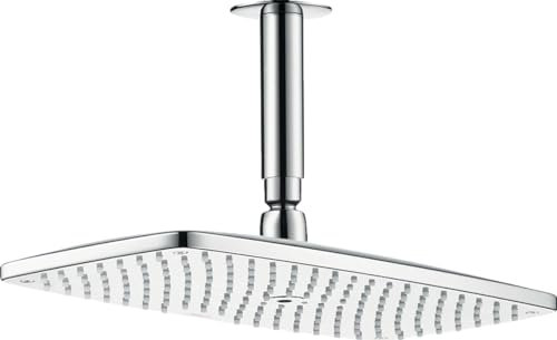 hansgrohe Duschkopf Raindance E, Kopfbrause wassersparend, Regendusche mit 1 Strahlart, Deckenanschluss, Chrom