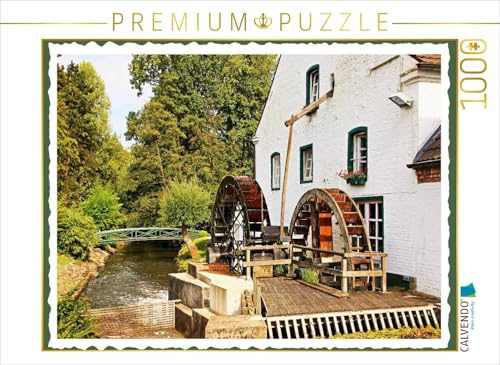 CALVENDO Puzzle Mühlrather Mühle in Schwalmtal-Amern, ca. 1447, Zwei Wasserräder | 1000 Teile Lege-Größe 64 x 48 cm Foto-Puzzle für glückliche Stunden