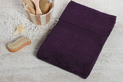 Floringo Handtuch Serie Exclusiv 600g/m² (lila, Duschtuch 70x140)