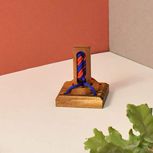 Philos 6108 - Verrückter Ring,Seilpuzzle, Knobelspiel