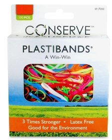 Baumgartens PlastiBands, Assorted Colors/Sizes, Box of 100