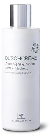 Classic Ayurveda - Bio Duschcreme - Naturkosmetik - 200 ml - Sanft erfrischend mit Aloe Vera und Kokosnuss
