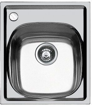 Foster S1000 Lavello, Metallo, Spazzolato, 50x44x17 cm