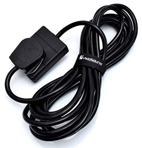 Extension Lead - 1 Gang Plug Socket - Black Power Cable 5m