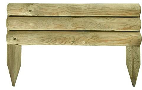 VERDELOOK Vampiro, Recinzione in Legno impregnato Larghezza 55 cm Altezza 15/30 cm
