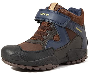 Geox Jungen J New Savage Boy B A Schuhe, Brown Navy, 28 EU