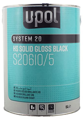 U-POL 2k Acrylic Paint Solid Gloss Black 5L