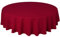 Qualitäts Tischdecke Textil Rund 180 cm, Farbe wählbar Dunkelrot Bordeaux