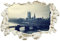 Unified Distribution London Big Ben - Wandtattoo mit 3D Effekt, Aufkleber für Wände und Türen Größe: 92x61 cm, Stil: Durchbruch