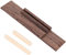 Bnineteenteam Ukulele Brücke Sattel Set, Palisander-Ukulelen-Sattelstegmutter für Ukulelen-Ersatzsatz-4-saitige Ukulelen-Zubehör