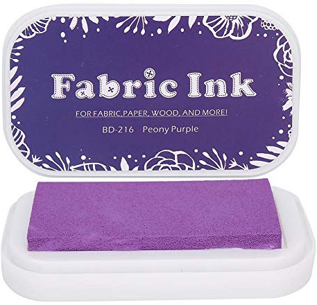 Stempelkissen, bunte Basteltintenstempelkissen für Stempel Papier Scrapbooking Holz Stoff[Pfingstrose Lila]Stempelkissen