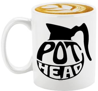 Taza de cerámica Veracco con diseño de cabeza de maceta