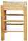 Acan Tradineur - Taburete Cuadrado de Madera, Asiento de Rafia, 47 x 33 x 33 cm, banqueta de Madera con reposapiés y Asiento de Fibra Natural para Restaurante, Cocina