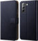 HOOMIL MagFlip Hülle für Samsung Galaxy S21 5G 6,2 Zoll, [Erstklassige Handwerk] Handyhülle Premium Leder Tasche Klappbar Case Schutzhülle - Blau