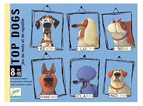 DJECO Top Dogs Kartenspiele, Mehrfarbig (35099), Bunt