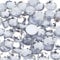 FINGERINSPIRE 60 Stück 20 mm flache Rückseite runde Acryl-Strasssteine mit Behälter, klare, selbstklebende Kristallkreise, Edelsteine, funkelnde Kunststoffaufkleber für Kostüme, Cosplay, Juwelen,