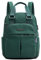 VARLIVOO Femmes Sac à Dos avec USB Port Cartable Sac à Dos Ordinateur Portable 13 Pouces Sacs D'école Collège Voyager Commuer Camping Imperméable Polyester Vert