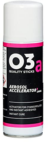 O3a Cyanoacrylate Adhesive Accelerator | Aerosol | 200ml | MADE IN BRITAIN