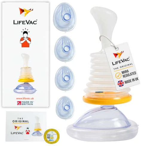 LifeVac Home Anti Choking Device - Choking Rescue Device Adults & Children | First Aid Kit for Baby, Infant & Adult, Portable Airway Suction, Home Anti Choke Heimlich Alternative