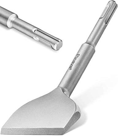 Pinava® Fliesenmeißel SDS Plus Meißel [ROBUST Line] - 165x75mm breit für Bohrhammer - Flachmeißel abgewinkelt, 42CrMo Spezialstahl - Langlebig & scharf - Für Fliesen, Fliesenkleber, Heimwerken