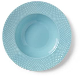 Lyngby Porcelæn Deep Plate Diameter 24.5 cm Rhombe Colour Mix & Match Porcelain