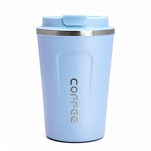 Artlive Coffee Cup, Travel Mug 380ml Insulated & Double Wall Reusable Travel Cup - Thermal Stainless Steel Eco-Friendly with Lid - Hot & Cold Coffee Mug (SkyBlue, 380 ml)