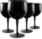 RB Ballon Gin Cocktail-Gläser Schwarz Premium-Kunststoff Unzerbrechlich Wiederverwendbar 45cl, 4 Stück