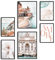 decomonkey | 6er Poster Set OHNE Bilderrahmen | Reisen Aesthetic | 4 x DIN A4 & 2 x DIN A3 | Wohnzimmer Schlafzimmer Wandposter Blider Collage Modern Wanddeko Italien Altstadt Strand Meer Blumen