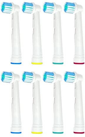 Ersatz Aufsteckbürsten für Oral B elektrische Zahnbürsten SPARPACK softe Borste Ersatzbürsten Zahnbürstenkopf Wechselköpfe Zahnbürstenaufsatz Set kompatibel mit allen Oral-B (8)