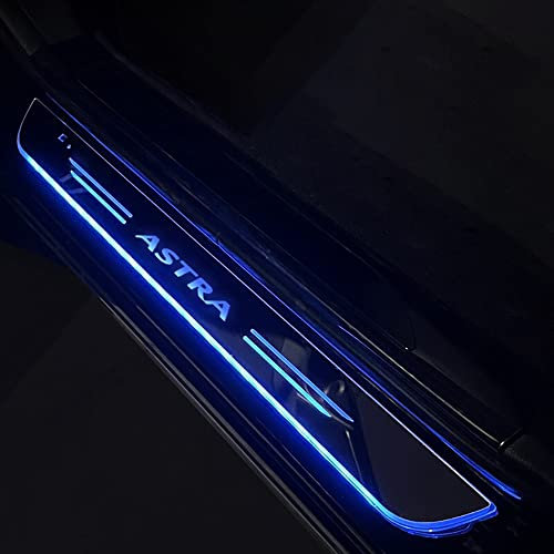 BITELF Car Atmosphere Welcome Pedal Automatic Induction Led Kick Plates Door Sill Lights, for Opel Astra F G H J K GTC OPC GIS Accessories