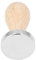 Abnehmbarer Lebensmittelqualitäts-Edelstahl, Tamper-Maschinen-Zubehör Stahl-Flachboden-Kaffeepulver-Presse-Hammer mit Holzgriff Kaffeemaschinen-Zubehör (49mm)