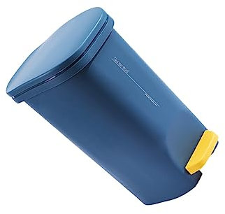 rongweiwang Cubos de Basura con Pedal, Cubos de Basura, Cubos de Basura, Cubos de Basura, Cocina, hogar, Sala de Estar, Accesorios de clasificación, Azul, S