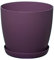 Home Garden Ornaments Plant Pots Indoor, Indoor Plant Pot - Decorative Flower Pots with Mat Surface and Plant Pot Saucer (Diameter: 30cm, Colour: Purple)