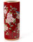 Fine Asianliving Porte-Parapluie Céramique Vase Rouge Fleurs Fait Main - Rosalia D20xH45cm Tabouret Chinois de Jardin Table d'appoint en céramique Chinois Porcelaine Tabouret Oriental Chinois Vase