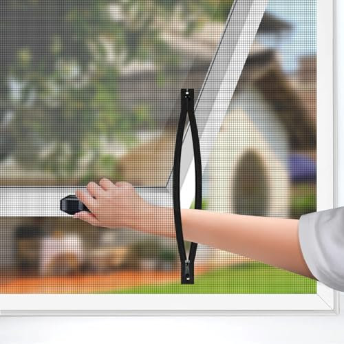BKSAI Window Net to Keep Bugs Out Bug Net for Windows Fits Any Size 130x150CM Smaller Adjustable Mesh DIY Bug Net Fly Screen Window Nets