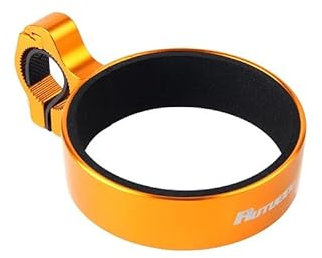 Fahrradbecher Aluminiumlegierung Flaschenhalter Bierhalterung Einstellbare Fahrrad Wasserflaschen Halter Cruiser Becherhalter (Gelb)