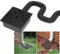 YOTODY Dachrinnenfangbecken, kein Grabfang, Fallrohrverlängerung mit auslaufsicherem Spritzblock-Set, ausziehbar von 3,5 cm bis 13,5 cm (schwarzes Waschbecken-Set)