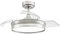 FABRILAMP TODOLAMPARA - VENTILADOR DE TECHO LUZ LED DC MICENAS MINI NIQUEL ASPAS DESPLEGABLES 91D 6 VELOCIDADES REMOTO+TEMPORIZA+MEMORIA