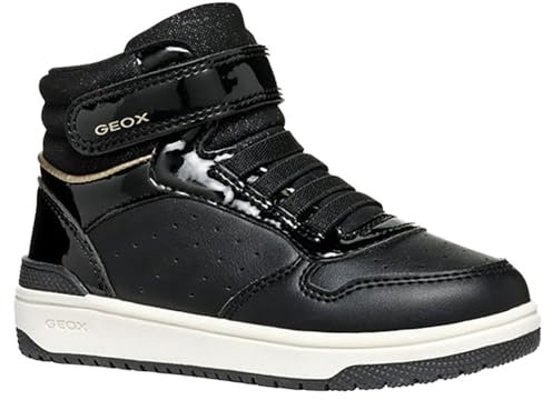 Geox J WASHIBA Girl A Basket, Noir, 32 EU
