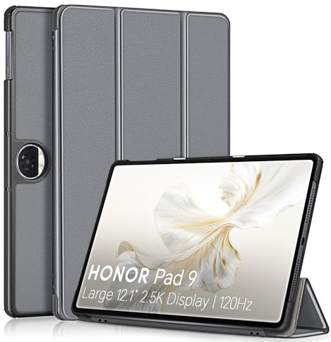 YRH for Honor Pad 9 Case 12.1 inch 2024, Slim Light Hard Shell Protective for Honor Pad 9 Tablet Case, Gray