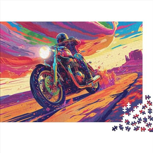 Motorcycle Puzzle,300 Teile Puzzle Motocross Motogp,Erwachsene Puzzlespiel,Weihnachts-/Neujahrsgeschenk,Puzzle-Spielzeug Für Dekorative Malerei 300pcs (40x28cm)