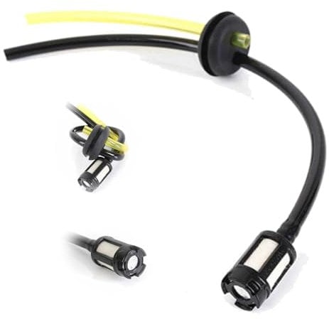 2024NEW Strimmer Fuel Pipe, Universal Grass Trimmer Fuel Petrol Strimmer Fuel Pipe with Air Fuel Filter Primer Bulb for Brushcutter Trimmer Mower Hedge Trimmer (1PCS)