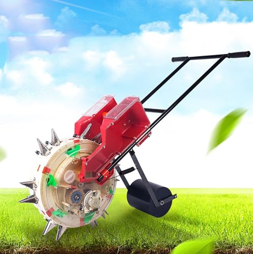 Precision Seeder, Sowing and Fertilizing in One, Garden Manual Seeder, Precision Sowing, Saving Time and Effort, Sowing Depth: 3.5-7.8cm, for Soy Peanut Corn Cotton Soybean